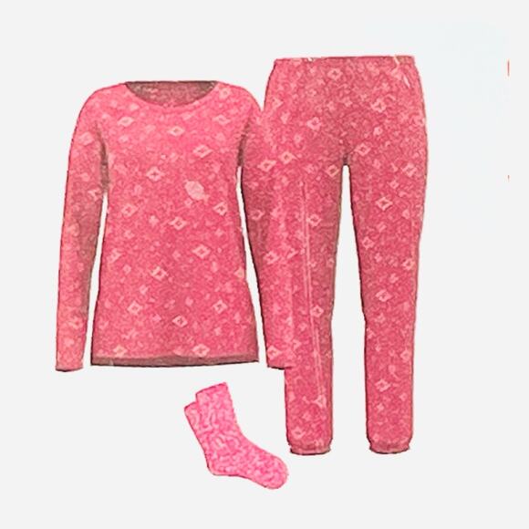 Sonoma three piece pajama pack gift set soft snuggly comfy includes socks Large - Picture 2 of 4